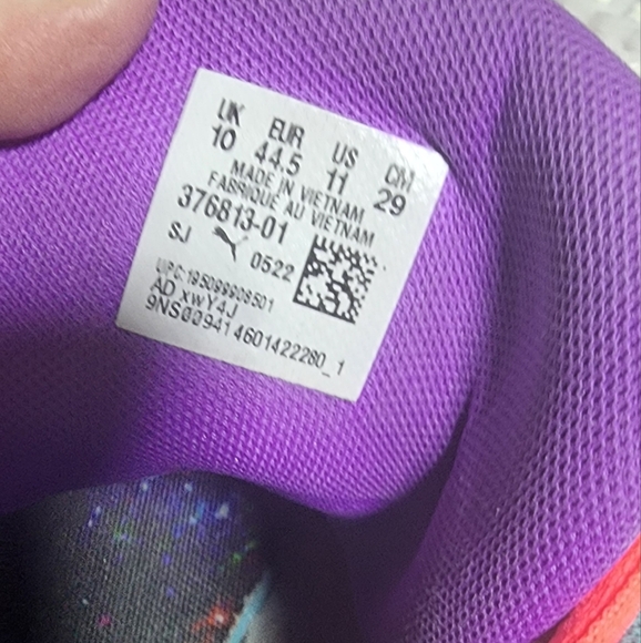 PUMA EUC MENS SIZE 11 LAMELO BALL BE YOU COLOR FLASHY BASKETBALL SNEAKERS SHOES - Picture 3 of 14